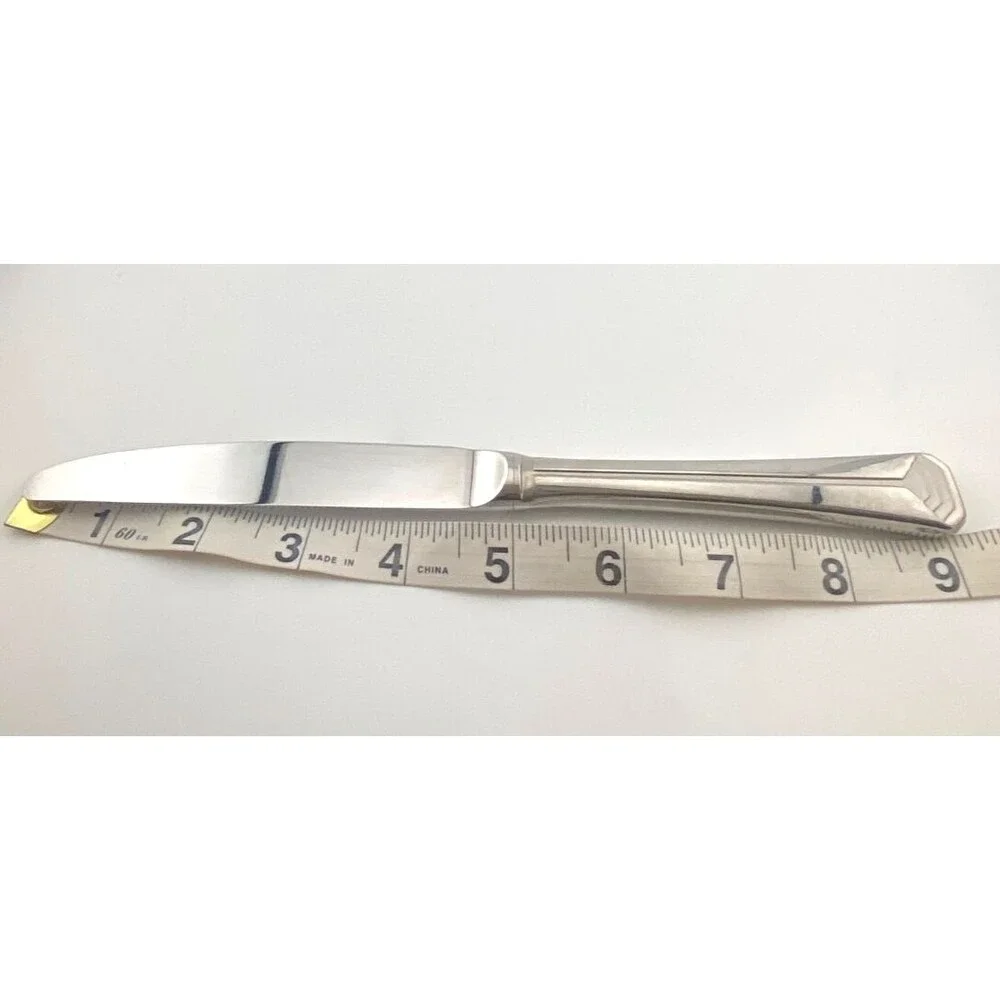 CHRISTOFLE Acier Butter Dinner Knife Stainless Flatware Silverware FRANCE Glossy